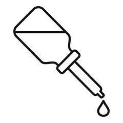 Essential oils spa dropper icon, outline style