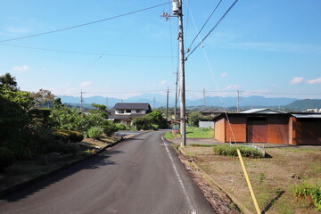 夏の田舎の風景