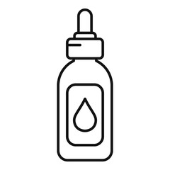 Essential oils bio dropper icon, outline style
