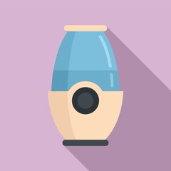 Flower diffuser icon, flat style