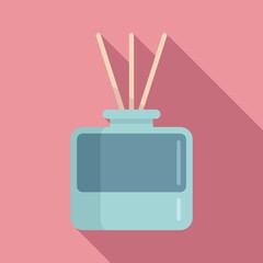 Room diffuser icon, flat style