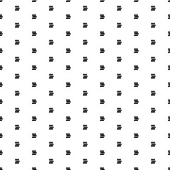 Square seamless background pattern from geometric shapes. The pattern is evenly filled with black discussion symbols. Vector illustration on white background