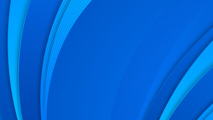 Fototapeta premium Blue geometric shapes overlapped on background with shadow striped lines and glitter. Luxury and elegant. Abstract template vector design. Design for presentation, banner, cover