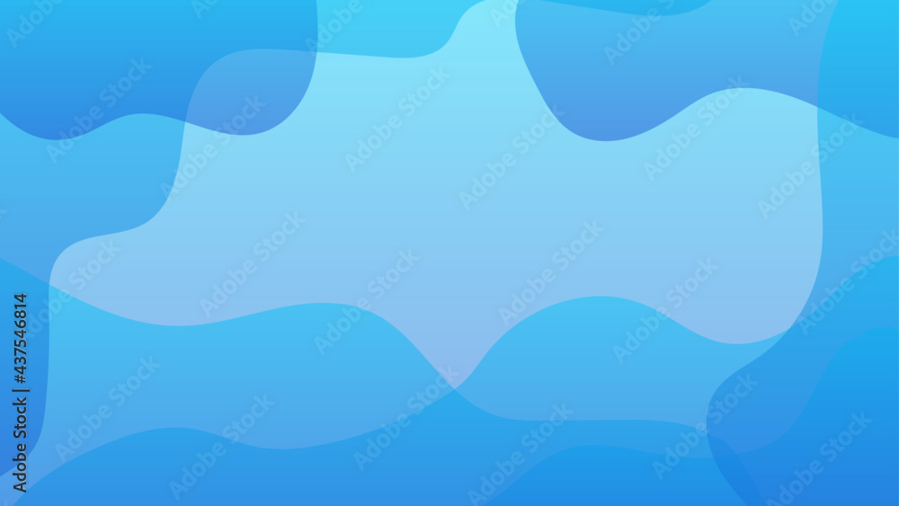 Aufkleber Simple minimal blue wave abstract background. Abstract background with dynamic effect. Motion vector Illustration. Trendy gradients. Can be used for advertising, marketing, presentation.