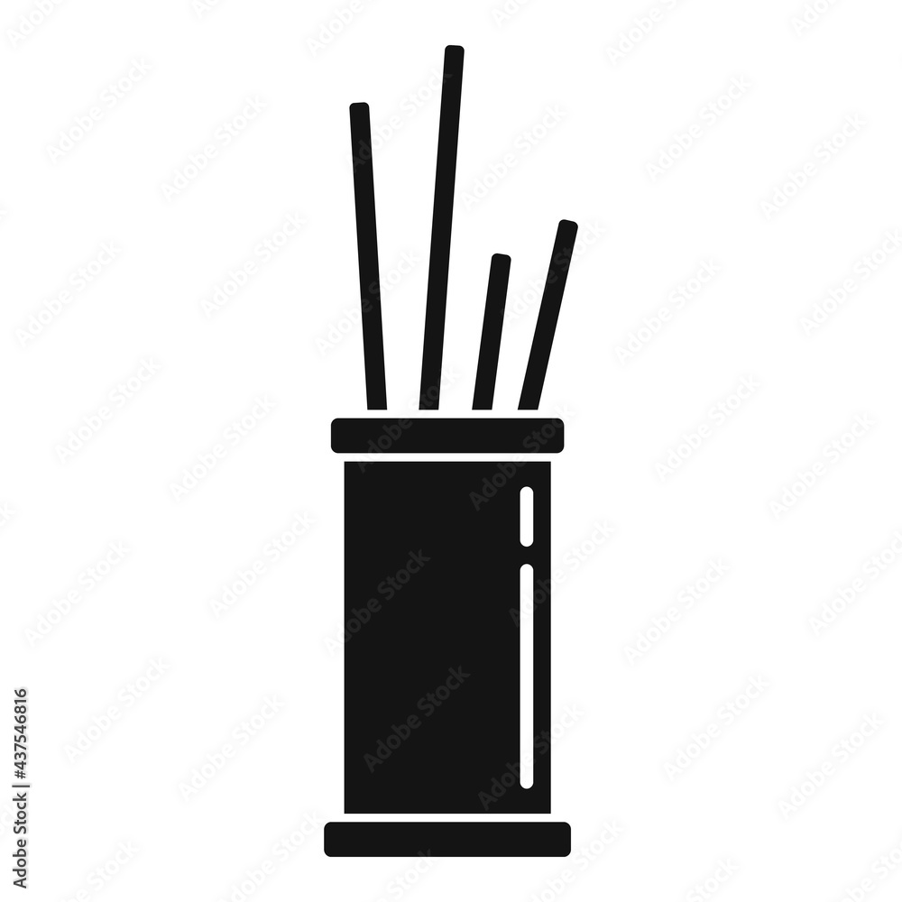 Poster container diffuser icon, simple style