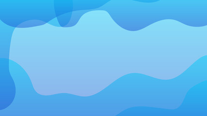 Fototapeta premium Simple minimal blue wave abstract background. Abstract background with dynamic effect. Motion vector Illustration. Trendy gradients. Can be used for advertising, marketing, presentation.