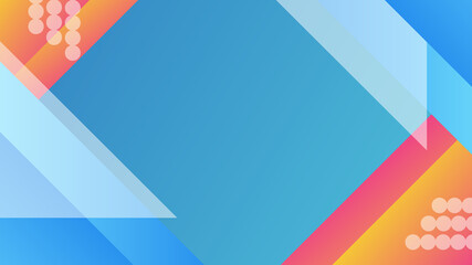 Modern blue geometric abstract background