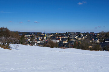 Fototapeta premium Altenberg im Osterzgebirge im Winter 