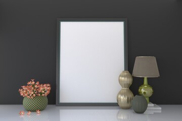 Empty Photo Frame Mockup Design Mockup