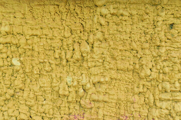 Surface is covered with construction foam. Color - Tacha Hue Yellow.