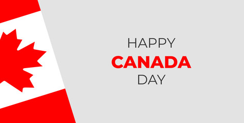 happy canada day vector illustration. canada day background. canada day new and unique background design template. 