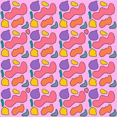 
abstract pattern or background or cover. bright spots. purple, pink, yellow, green