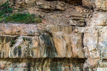 Rock layers in nature reserve