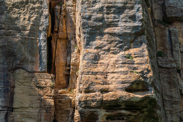 Rock layers in nature reserve