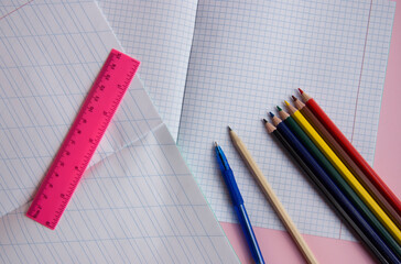 Stationery items for school and for creativity.