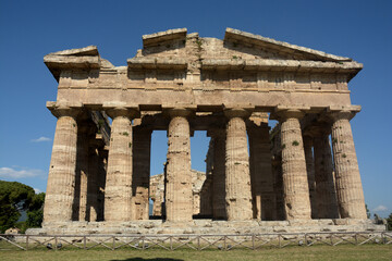TEMPIO DI POSEIDONE O NETTUNO,PAESTUM,ITALIA,2 GIUGNO 2021.