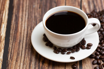 hot coffee and beans,Espresso