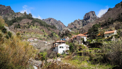 Naklejka premium Madeira is a Portuguese island with magnificent nature and hiking trails.