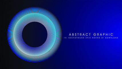 Geometric abstract background with connected lines. Circular wave flow. Vector illustration