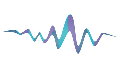 Sound wave sign. vector illustration