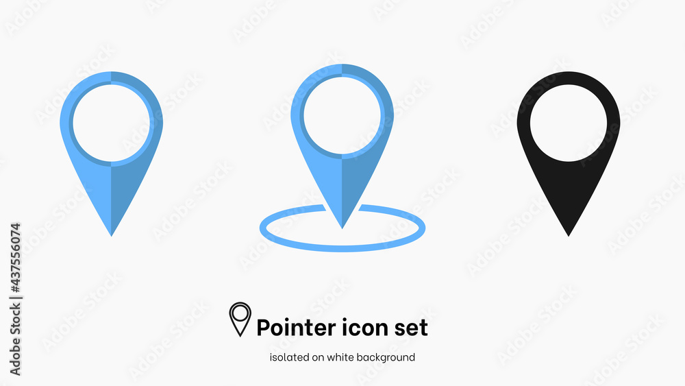 Poster pointer icon. pointer location. pin icon. popular pointer icons. location map icon. gps pin symbol. 