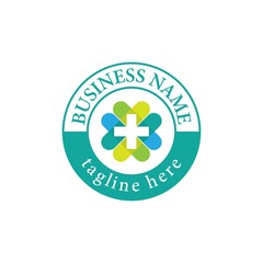 Medical cross vector icon