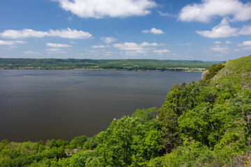 Mississippi River Scenic View On The Wisconsin & Minnesota Border
