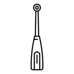 Electric toothbrush clean icon, outline style