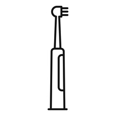 Electric toothbrush protection icon, outline style