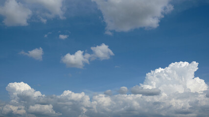 Beautiful blue sky and clouds background