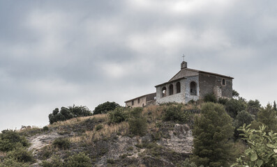 Fototapeta na wymiar Hermitage of Sant Miquel, on the hill of Rafelcofer, Valencia (Spain)