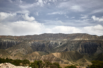 Traditional rural agriculture is the mountain terraces of Dagestan. Ethnic culture, manual labor