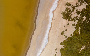 Etang de Canet-Saint-Nazaire photographié par drone