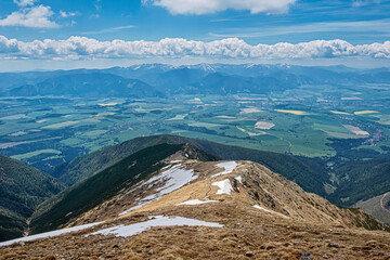 Low Tatras scenery from Baranec peak, Western Tatras, Slovakia
