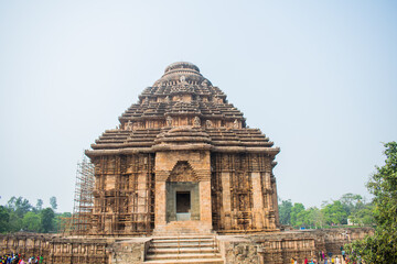 Renovation work at Konark Sun Temple in India