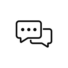 Talk icon. Chat, message, speech bubble, comment. Vector illustration design.