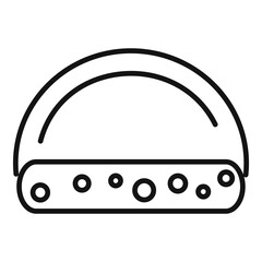 Cheese milk icon, outline style