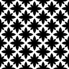 Black simple shapes wallpaper. Seamless and repeat shape pattern. Vector.