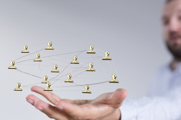 organization chart team concept networking