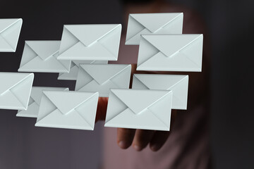 Network Communications with email symbol.