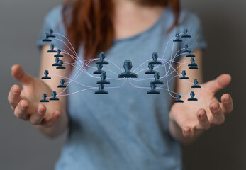team hierarchy connection group digital