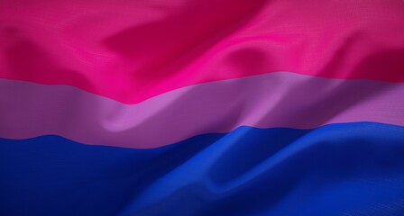 Official Bisexual pride flag. - obrazy, fototapety, plakaty