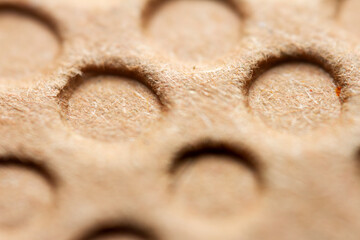 Extreme macro of embossed brown paper