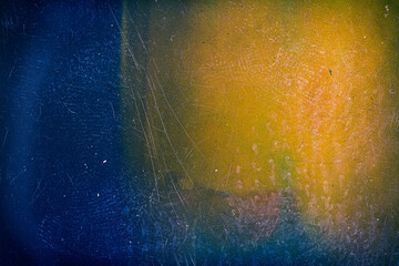 Abstract colorful scratched film background