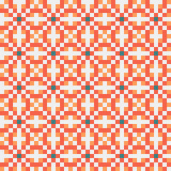 Fototapeta premium Abstract Cross Pattern generative computational art illustration