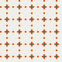 Fototapeta premium Abstract Cross Pattern generative computational art illustration