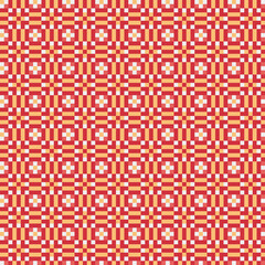 Abstract Cross Pattern generative computational art illustration