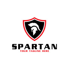 spartan shield  design suitable for logo template