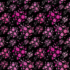 seamless pattern abstracts floral composition