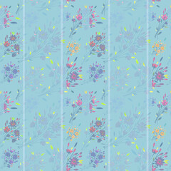 seamless pattern abstracts floral composition